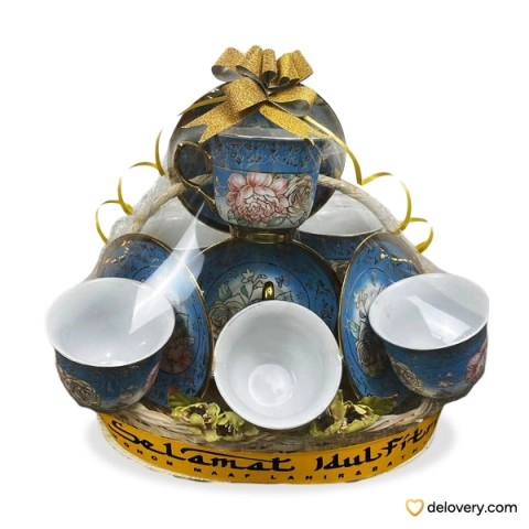 Azure Bloom Tea Set