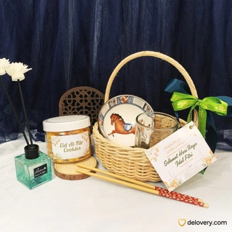 Celina in Rattan Basket