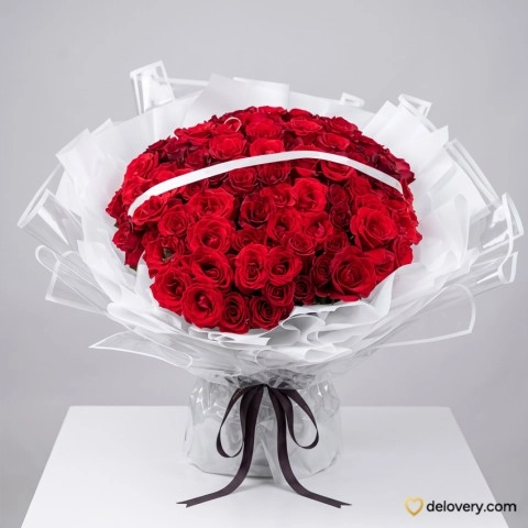 Century Crimson Love (100 stems)