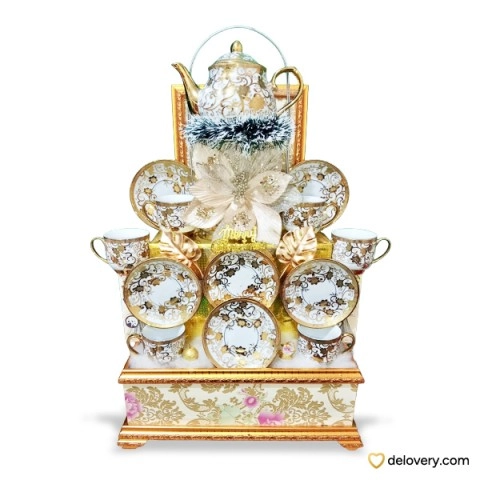 Gilded White Elegance