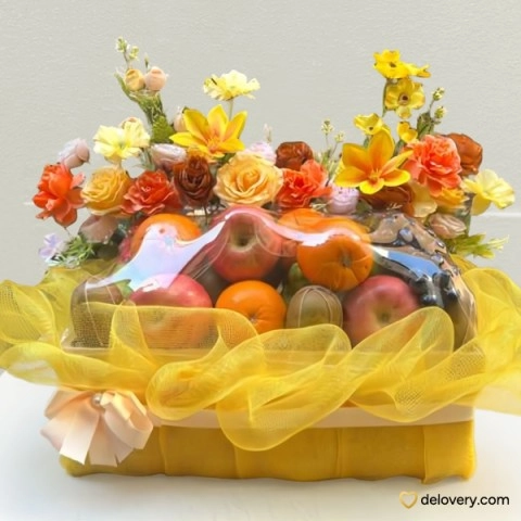 Golden Citrus Basket
