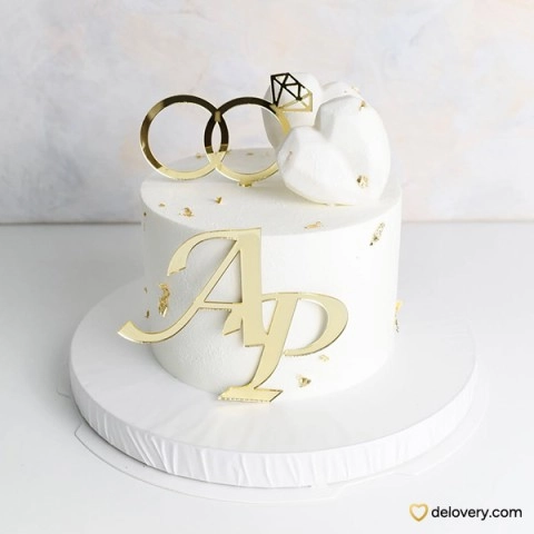 Golden Vows Cake