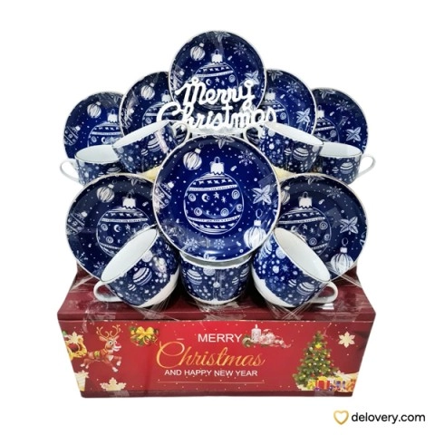 Navy Ornament Ceramics
