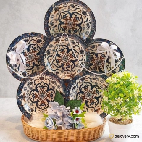 Prussian Mosaic Gala Plate