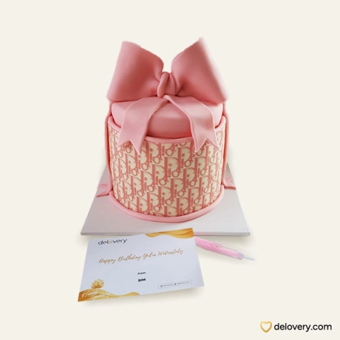 Roseate Ribbon Cake