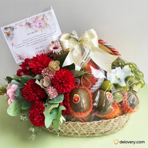 Scarlet Harvest Basket