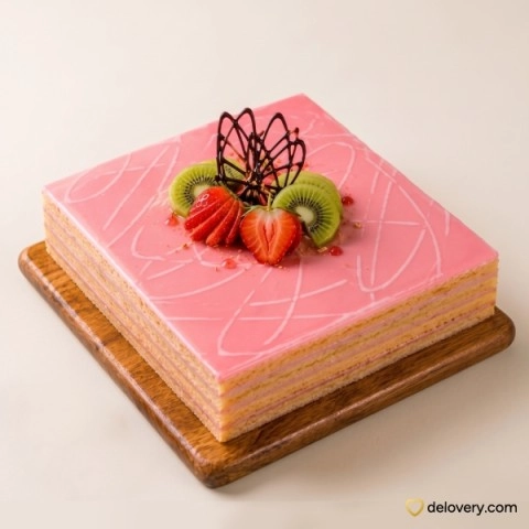 Strawberry Velvet Square